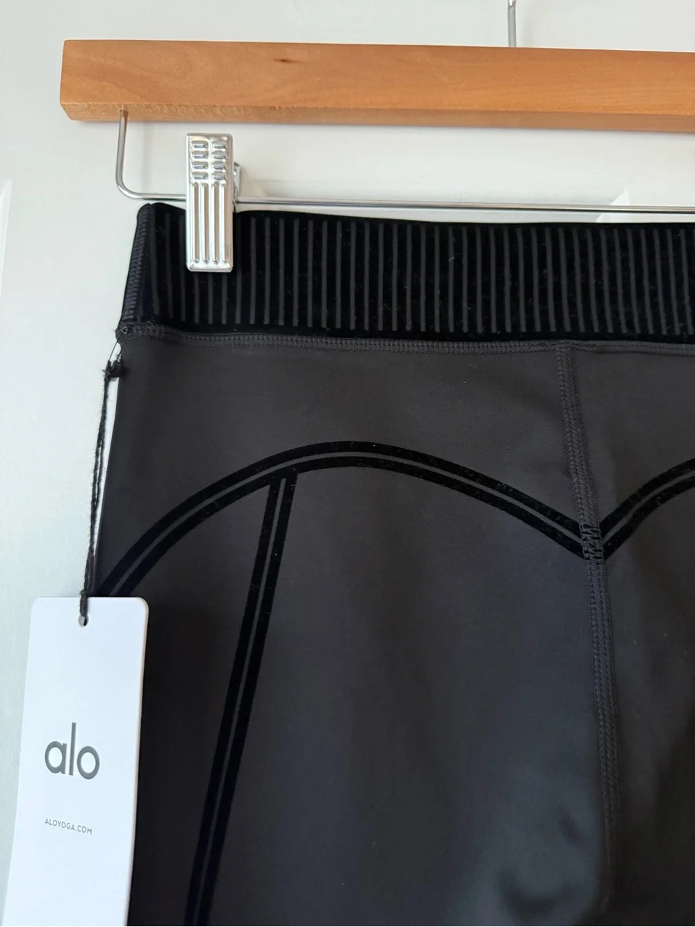ALO Air Lift High Waist 7/8 Line Up Legging Black